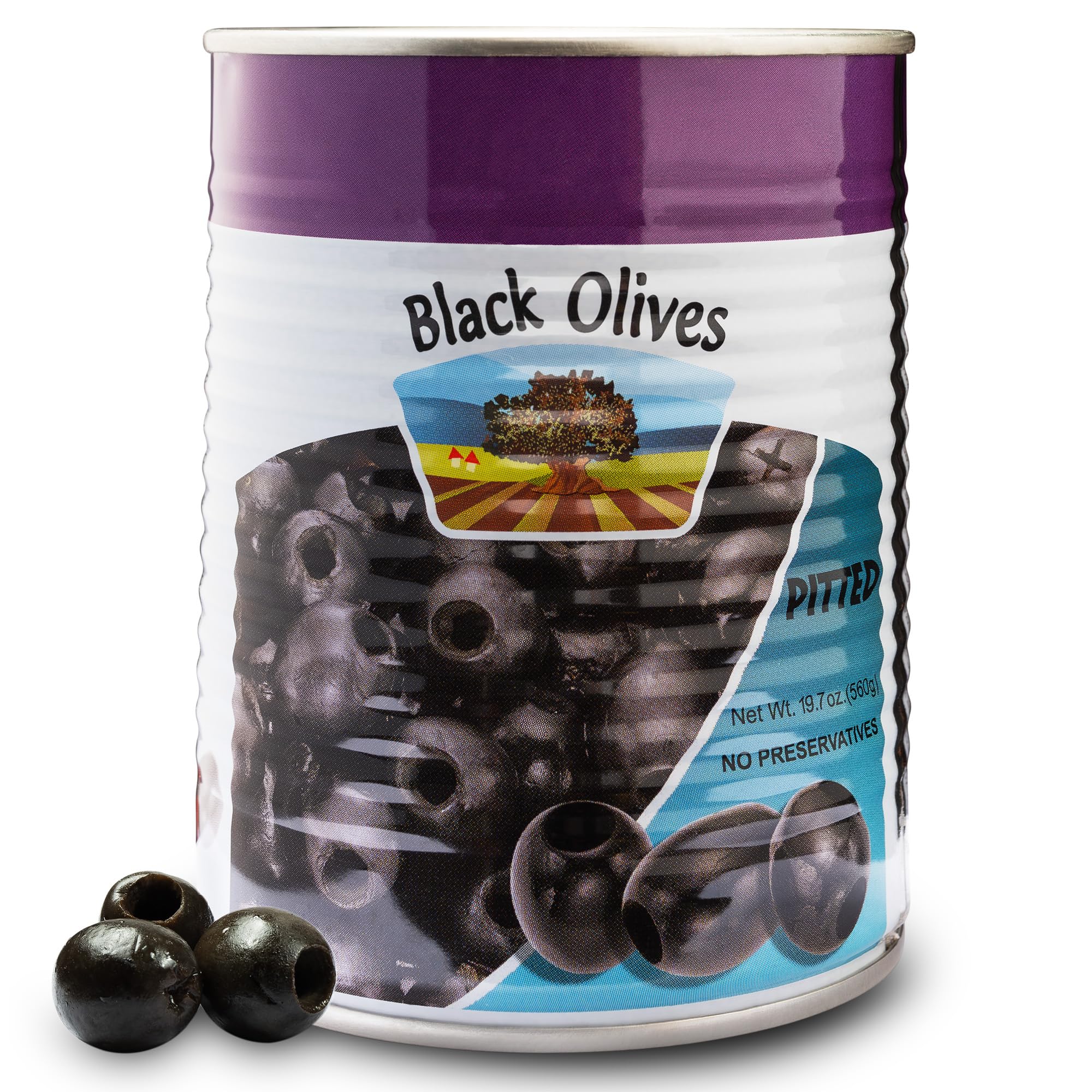 Amazon.com : Premium Pitted Black Olives - 19 oz Canned Olives for